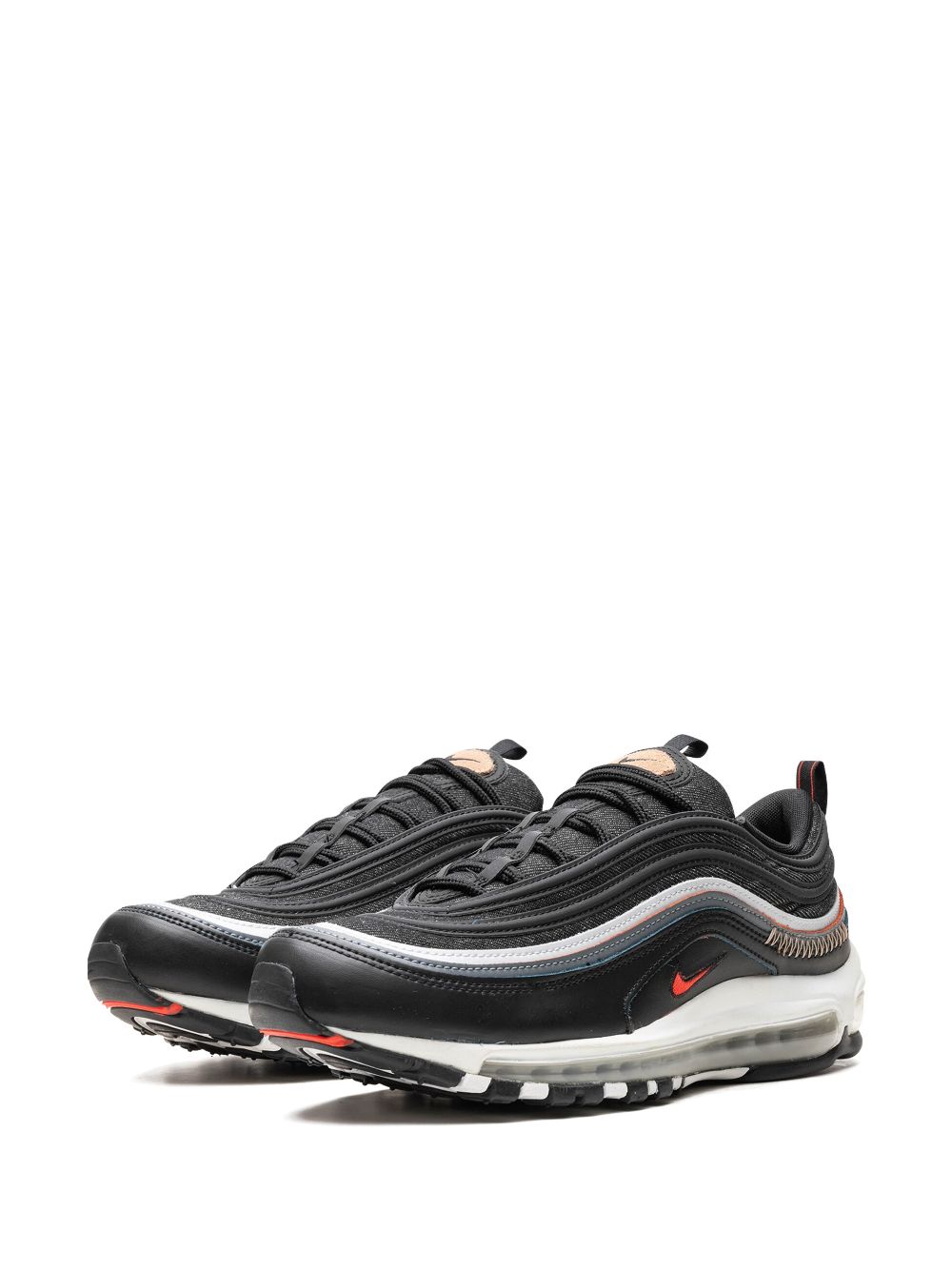 Nike Air Max 97 Black Bright Crimson Sneakers Schwarz FARFETCH DE