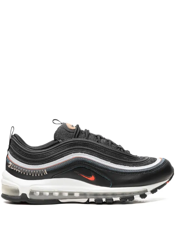 Nike Air Max 97 Black Bright Crimson Sneakers Black FARFETCH AZ