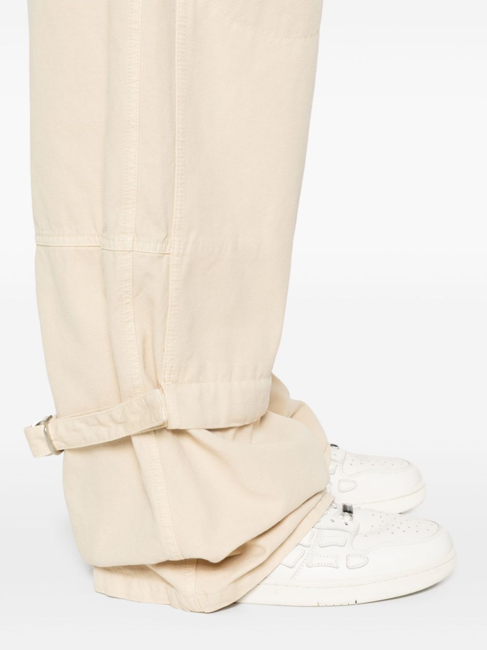 Off-White logo-patch canvas trousers Men