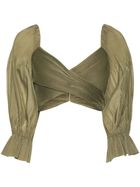 ZIMMERMANN plissé cropped top