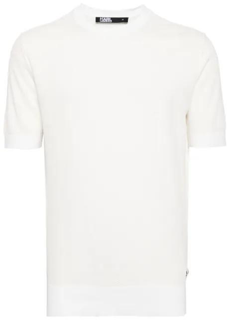Karl Lagerfeld top con aplique del logo