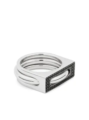 Tom Wood Kimberlitt Dented Ring | シルバートーン | FARFETCH JP