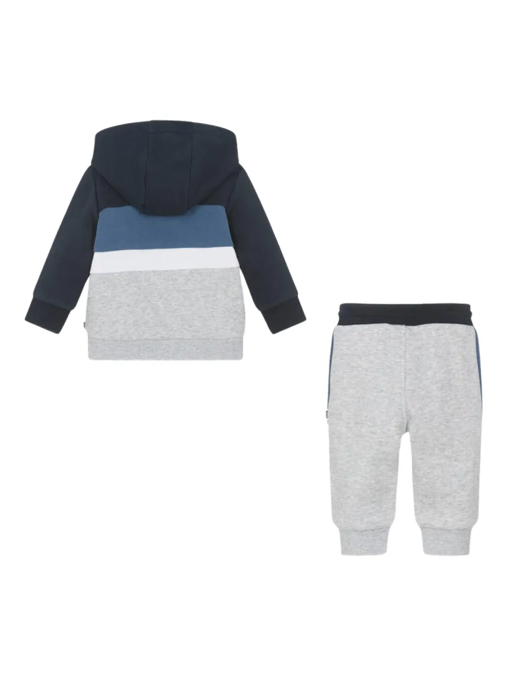 Bosswear Hooded Colour-block Tracksuit In Blue