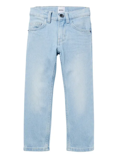 BOSS Kidswear jeans con logo en relieve