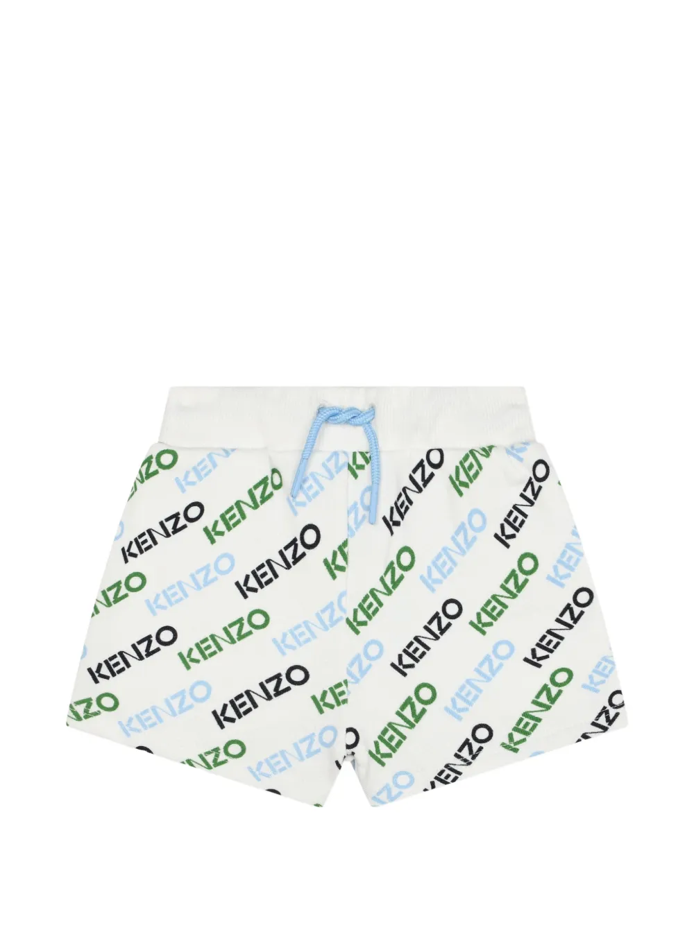 Kenzo Kids bermuda pattern shorts - Toni neutri