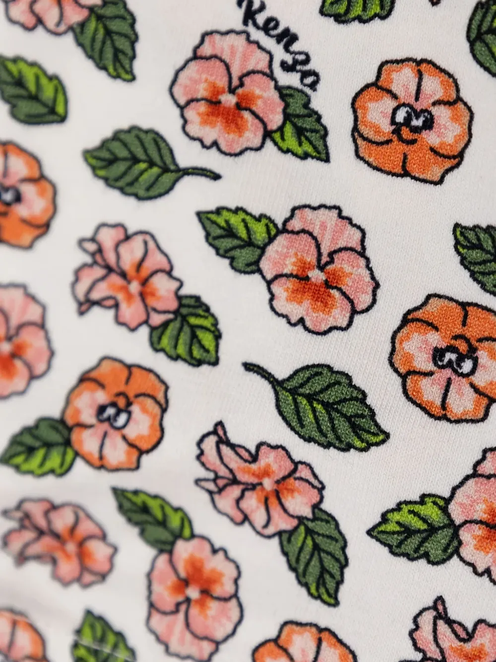 Kenzo Kids Legging met bloemenprint Wit