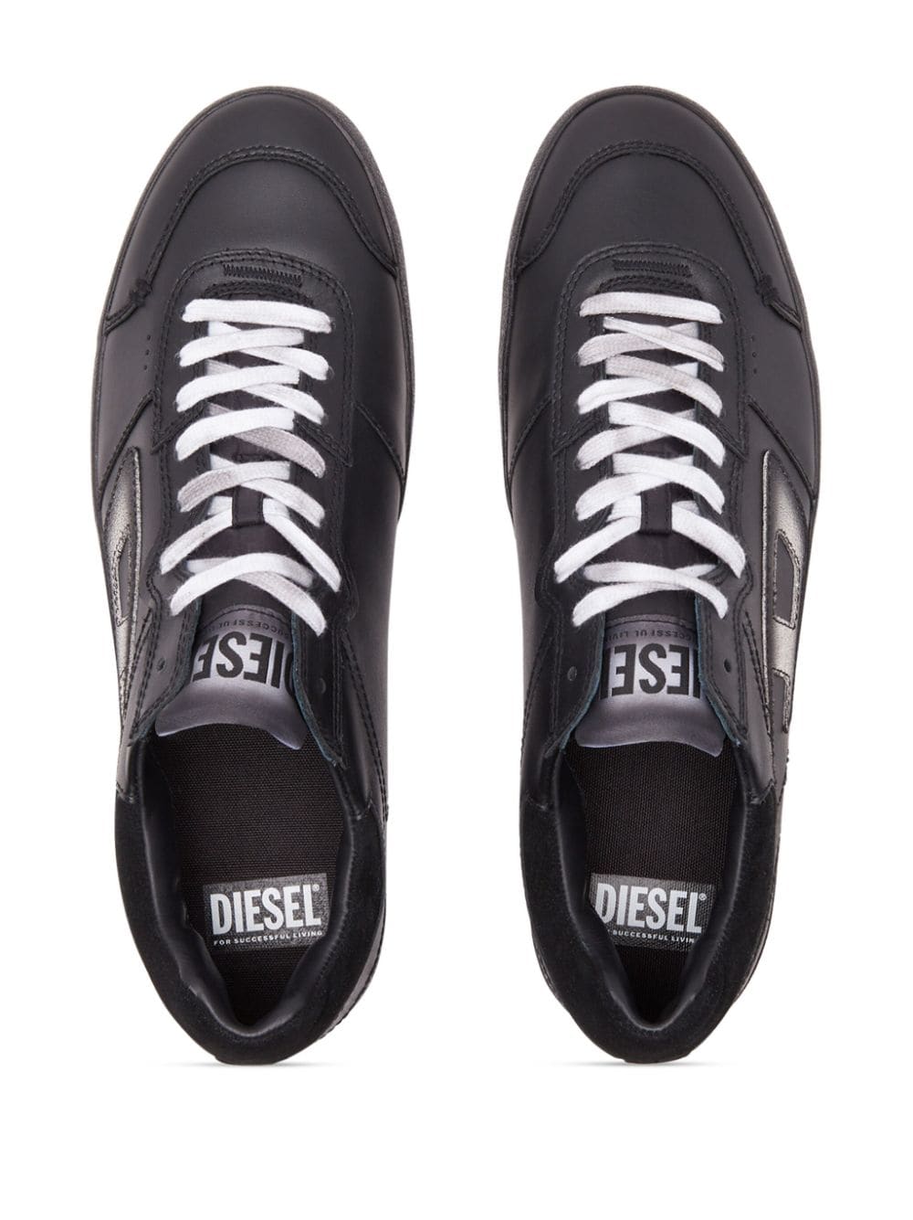 Shop Diesel S-leroji Logo-patch Sneakers In Black