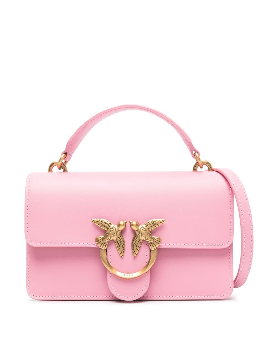 Pinko Mini Love One Tote Bag In Pink