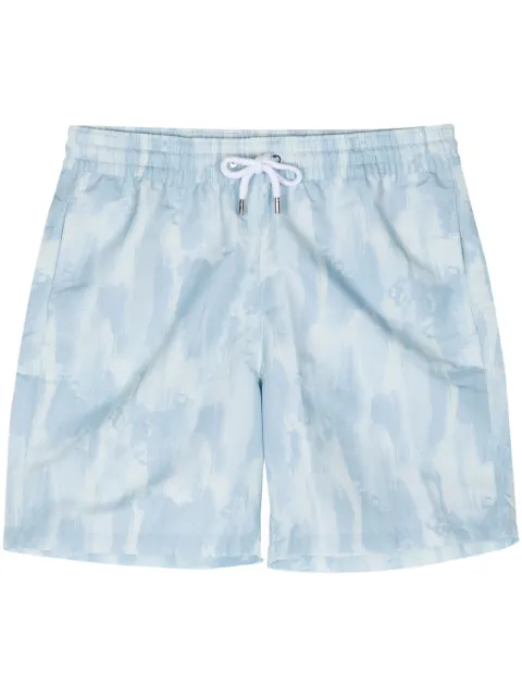 Frescobol Carioca Seascape abstract-print swim shorts