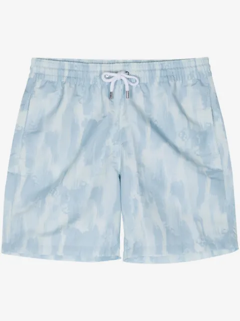 Frescobol Carioca Seascape abstract-print swim shorts