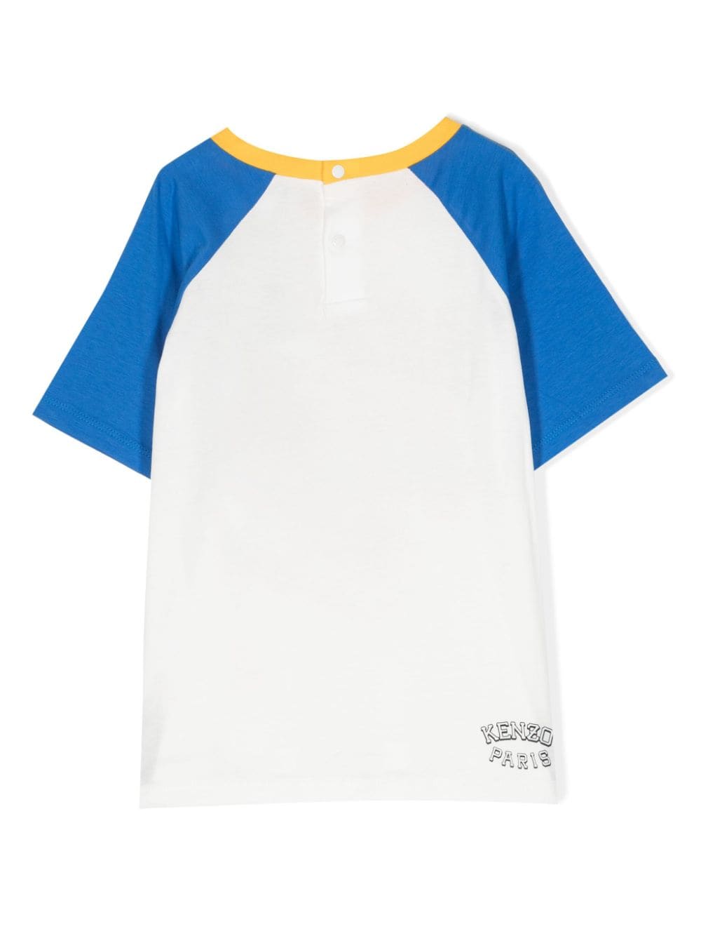 Kenzo Kids Katoenen T-shirt met logoprint Beige