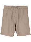 Frescobol Carioca Felipe cotton-linen shorts - Brown