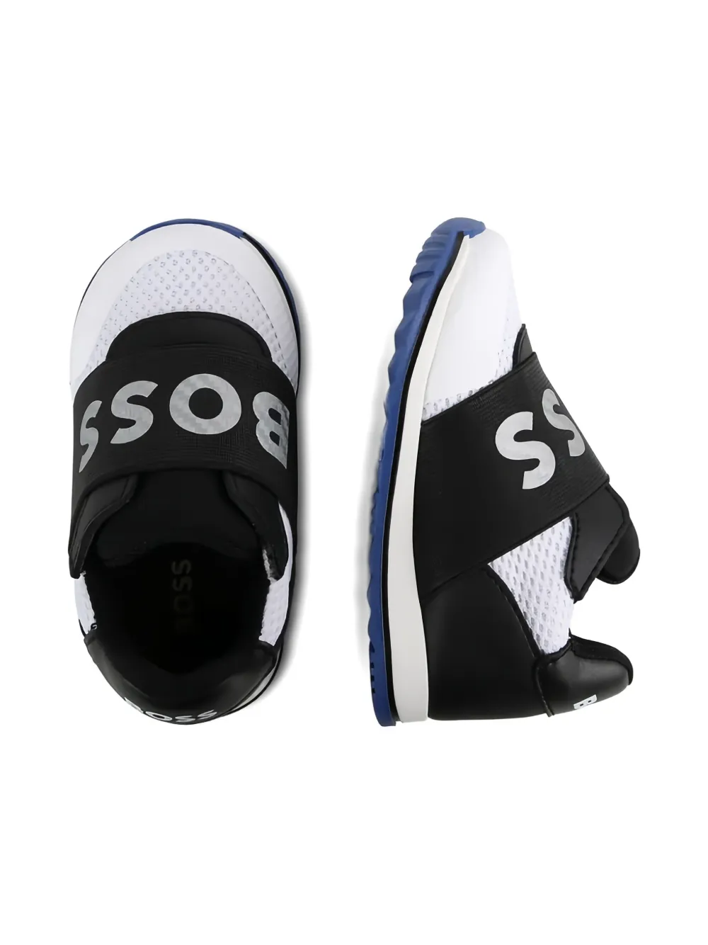 BOSS Kidswear Sneakers met logoprint Zwart