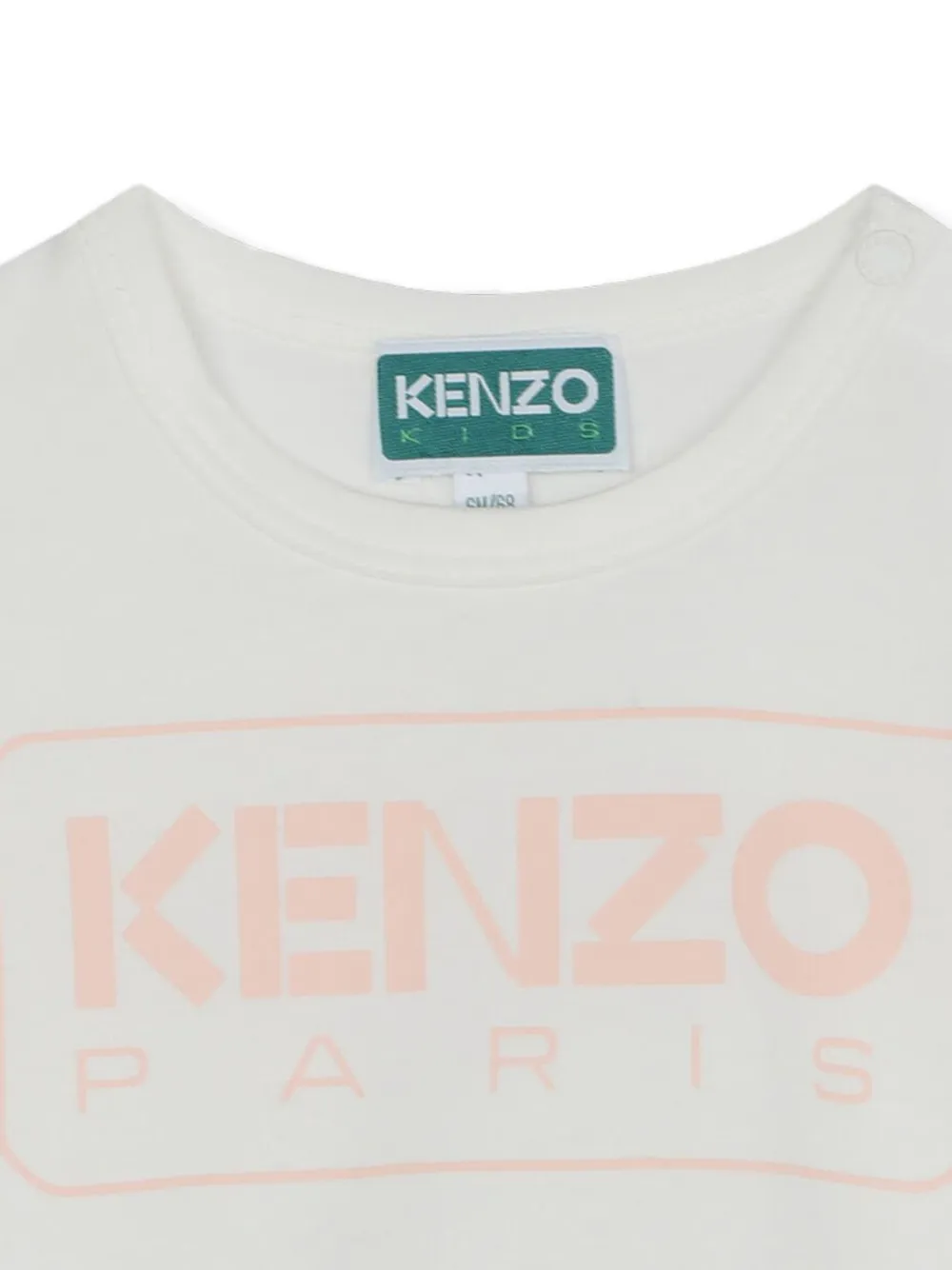 Kenzo Kids T-shirt met logoprint Beige