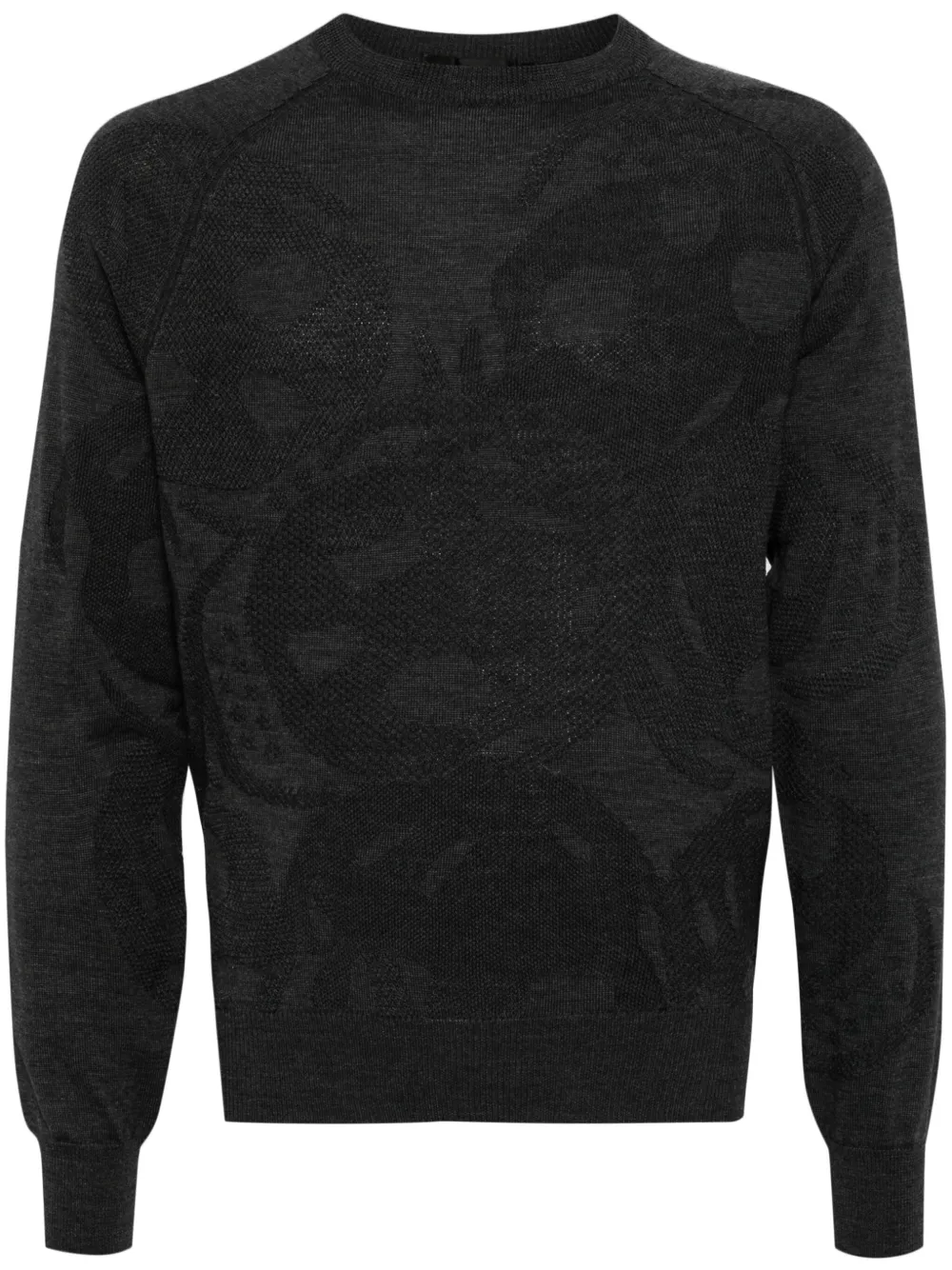 Alexander McQueen Su ter Tejido Con Motivo En Intarsia Gris FARFETCH MX