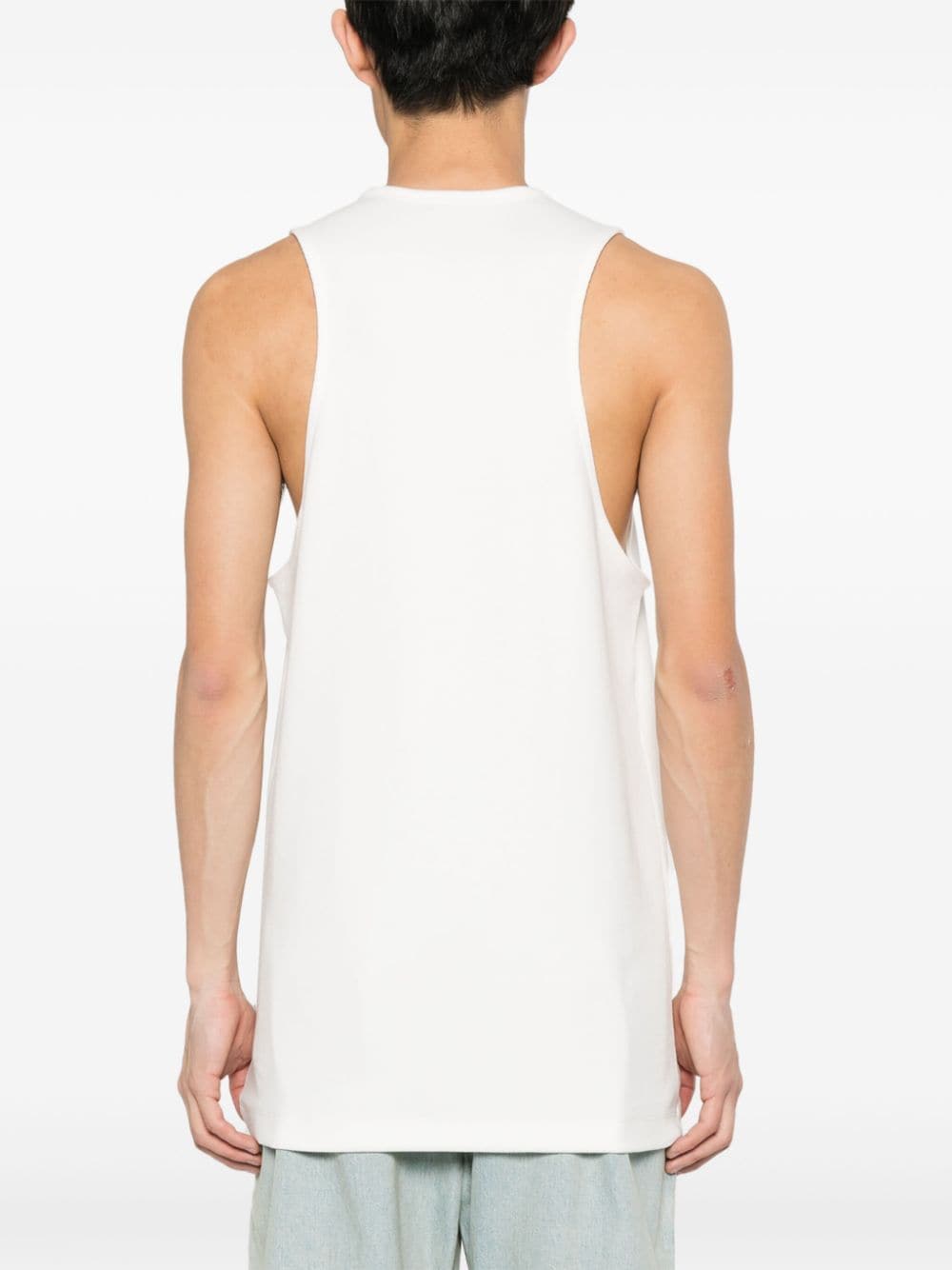 Shop Fear Of God Ribbed Tank Top In White