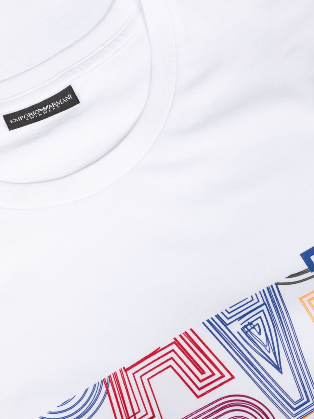 Emporio Armani T-shirt met logoprint Wit