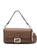 FENDI Baguette leather shoulder bag - Brown