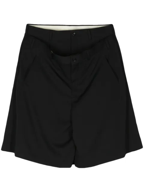 Comme des Garçons Homme Plus layered wool bermuda shorts