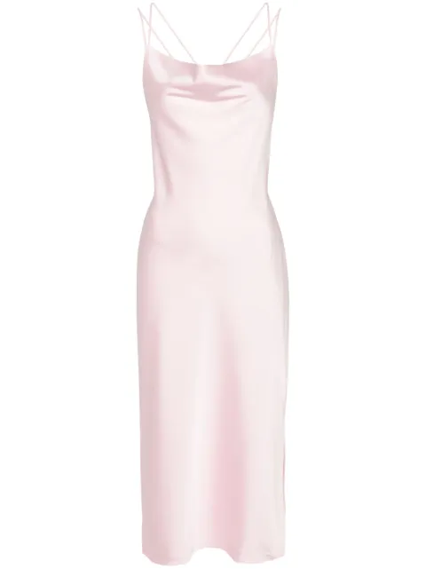 ROTATE BIRGER CHRISTENSEN satin midi slip dress