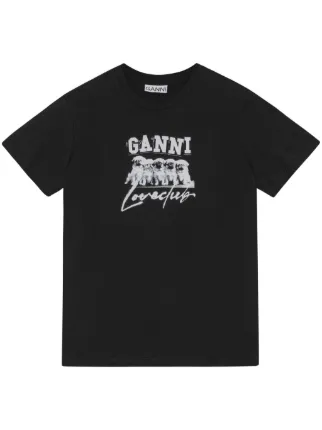 GANNI フルーツプリント Tシャツ ガニー GANNI Tシャツ カットソー さくらんぼ チェリー プリント