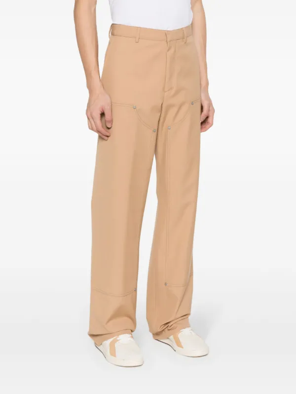 Palm Angels ストレートパンツ | ニュートラル | FARFETCH JP palm angels ストレートパンツ