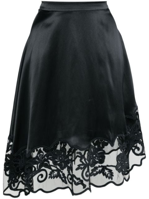 Ulla Johnson Avalon floral-embroidered skirt