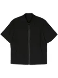 Neil Barrett zip-up short-sleeve shirt - Black