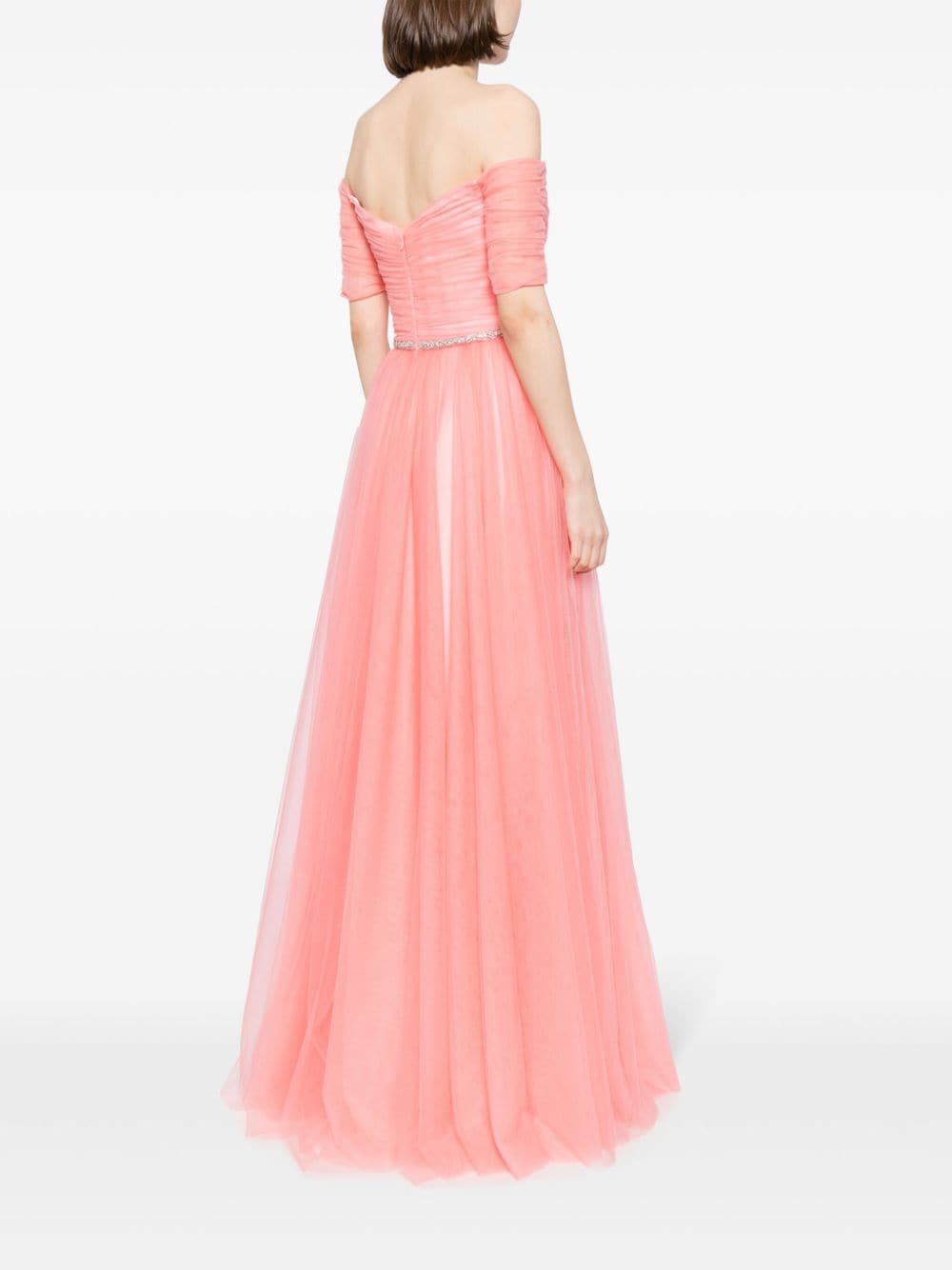 Shop Jenny Packham Zinnia Embellished Gown In Pink