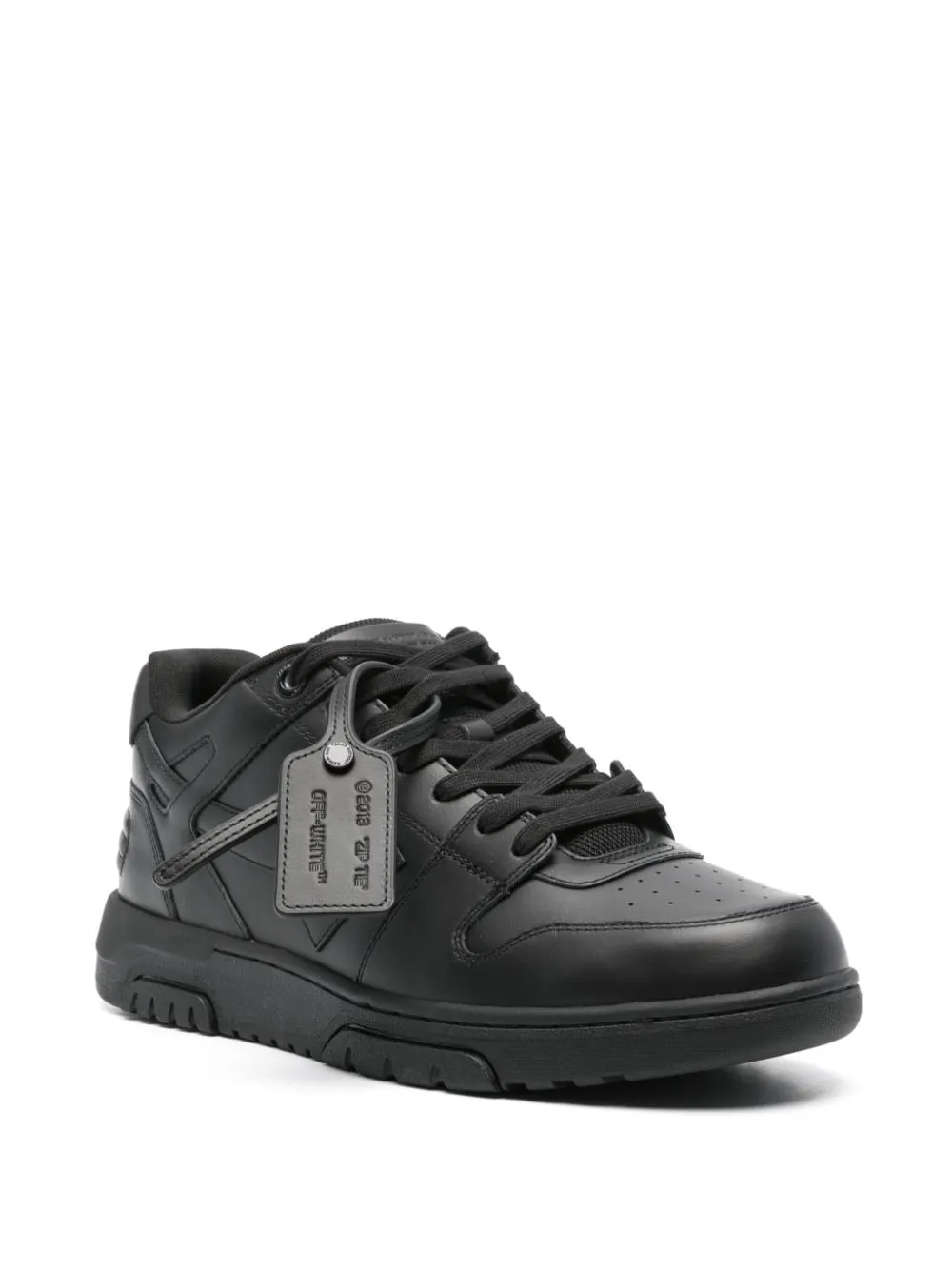 Off-White Out Of Office leather sneakers Black