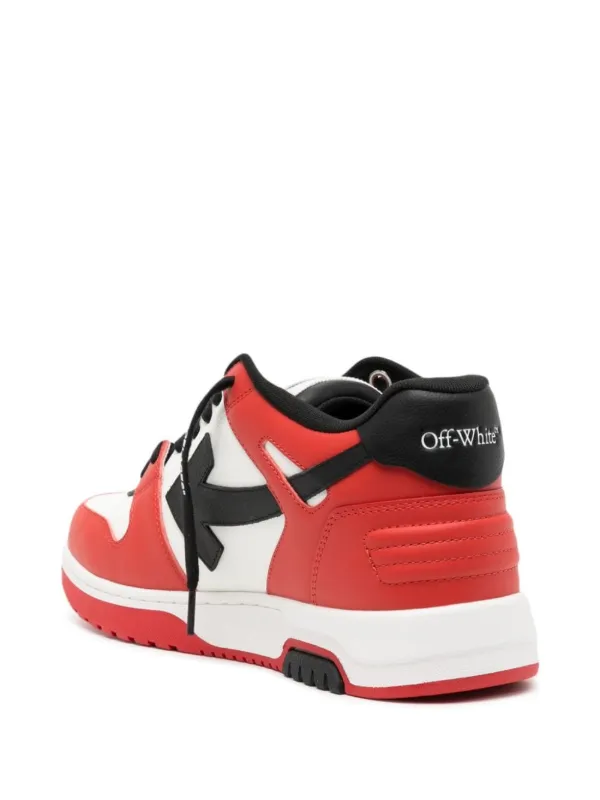 Off White Out of Office Red Black Trainer