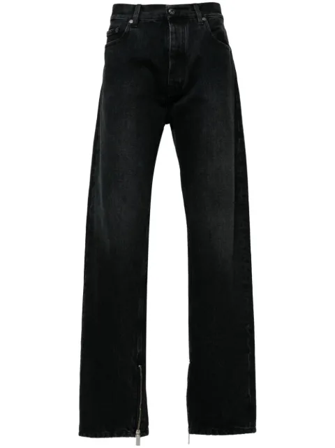 Off-White zip-detail straigh-leg jeans