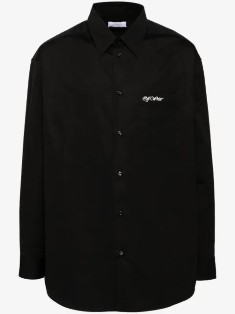 Off-White embroidered-motif shirt