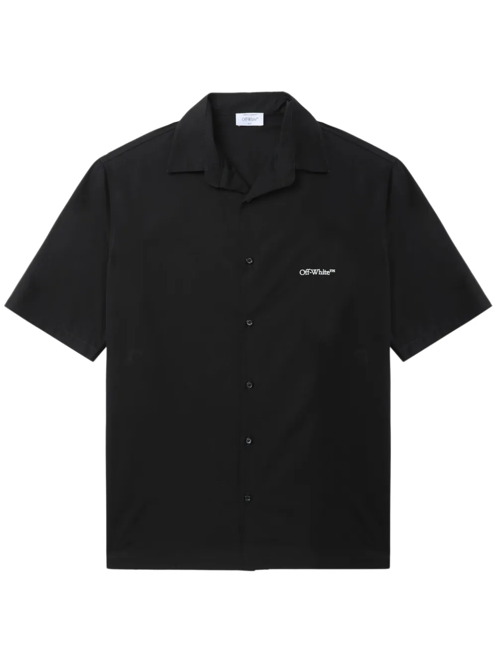 Off-White Popeline overhemd Zwart