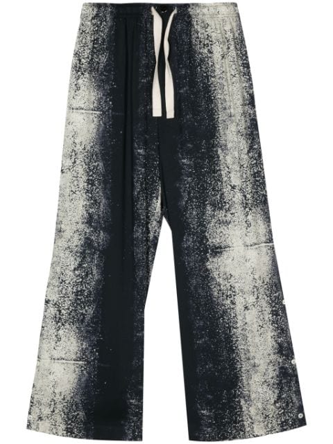 FEDERICO CINA abstract-print lightweight trousers