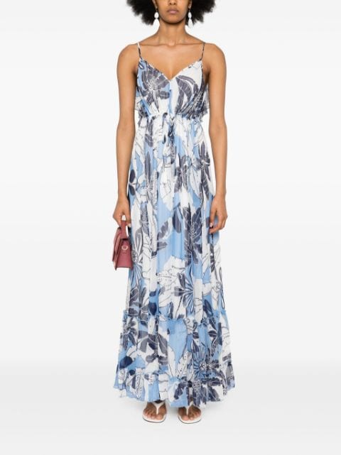 floral-print maxi dress