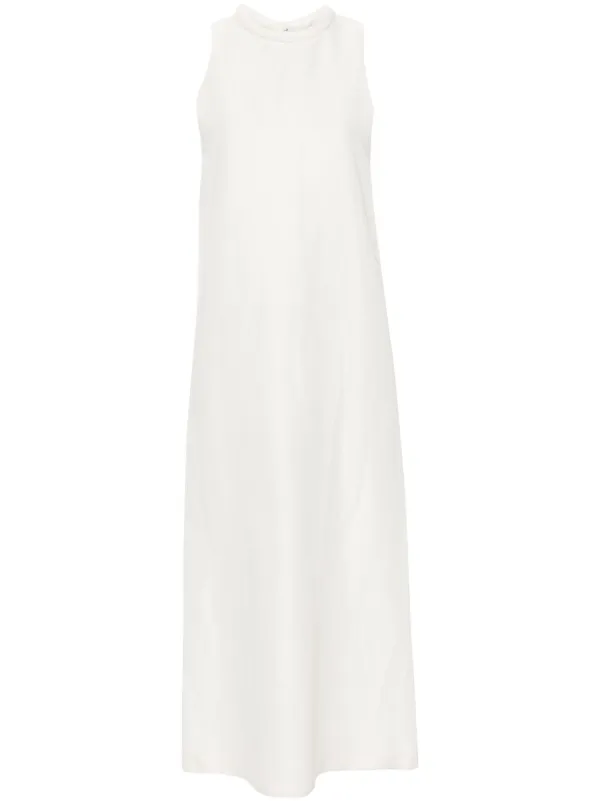 ワンピース LouLou De Saison Dresses White Loulou de Saison Minga Silk-Cotton Midi-Dress | Saks Fifth