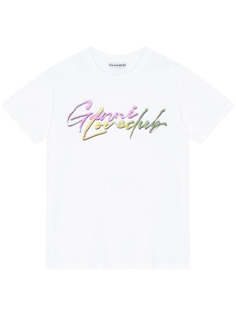 GANNI logo-print cotton T-shirt Women