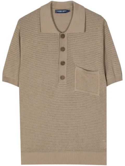 Frescobol Carioca Clemente crochet-knit polo shirt