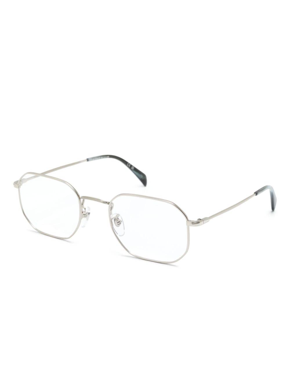 Eyewear by David Beckham geometric-frame glasses - Zilver