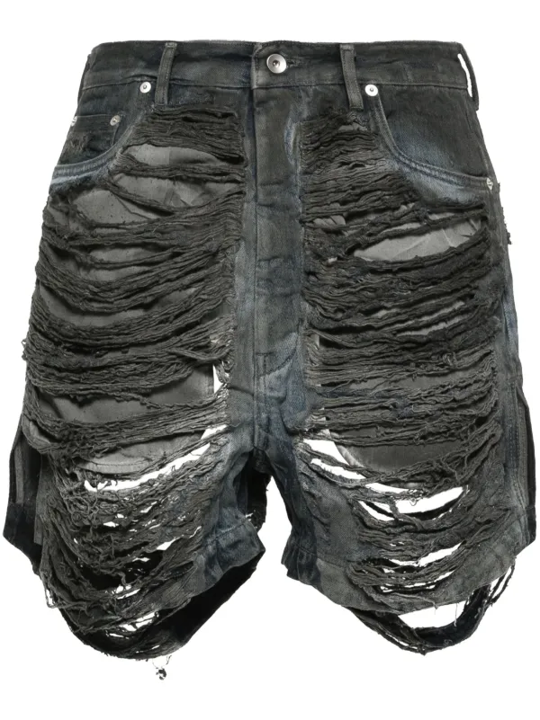 Distressed ripped denim shorts new arrivals