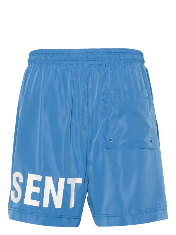 Represent logo print Swim Shorts Blue