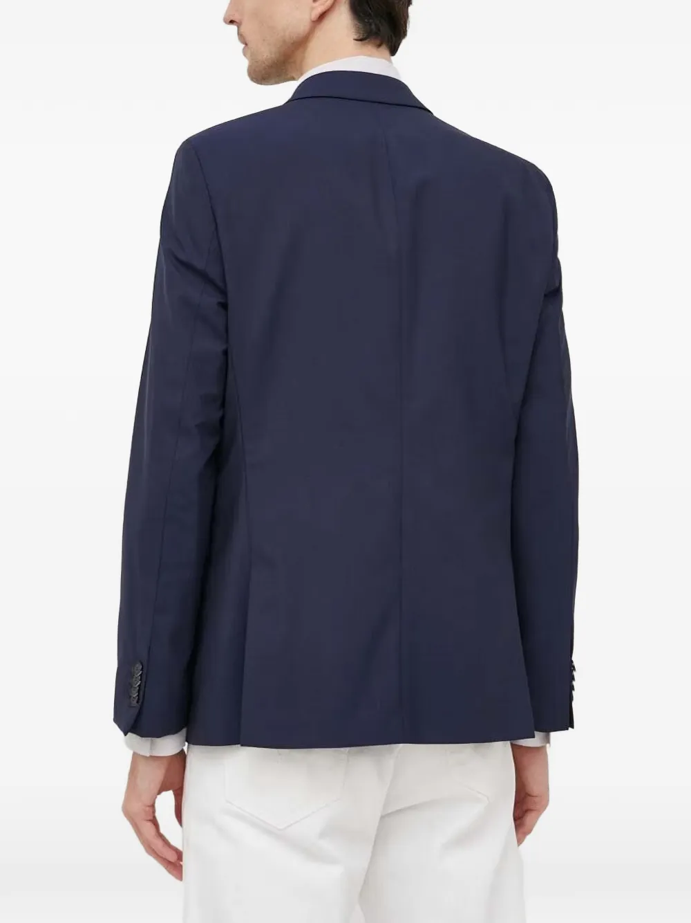 Karl Lagerfeld notch-lapel tailored blazer Blauw