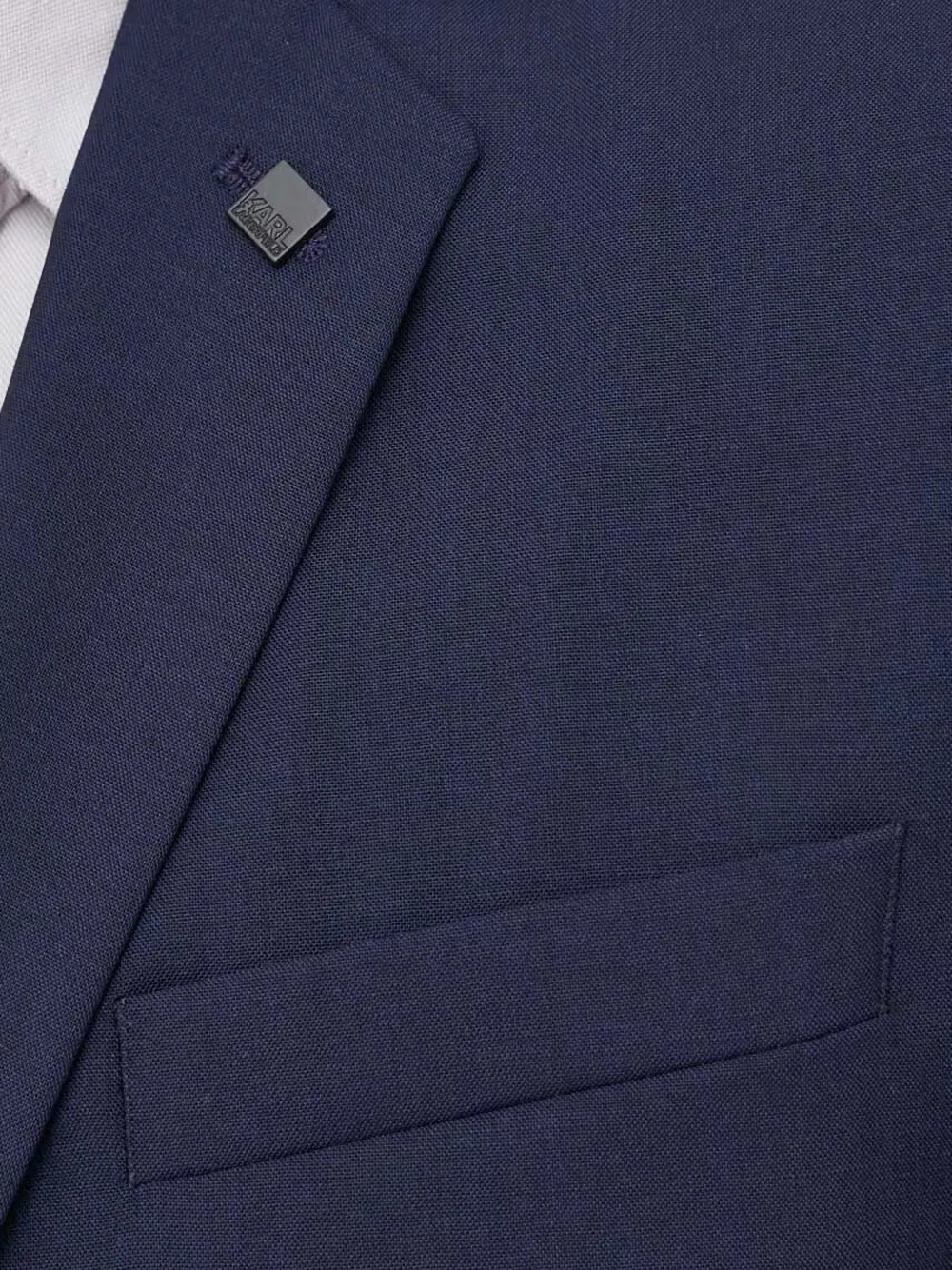 Karl Lagerfeld notch-lapel tailored blazer Blauw