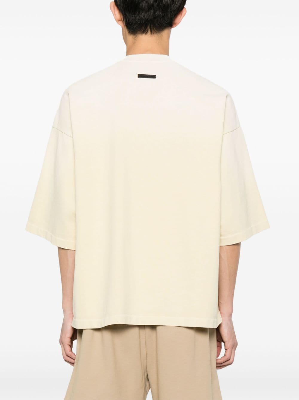 Shop Fear Of God Airbrush 8 Number-print T-shirt In Yellow
