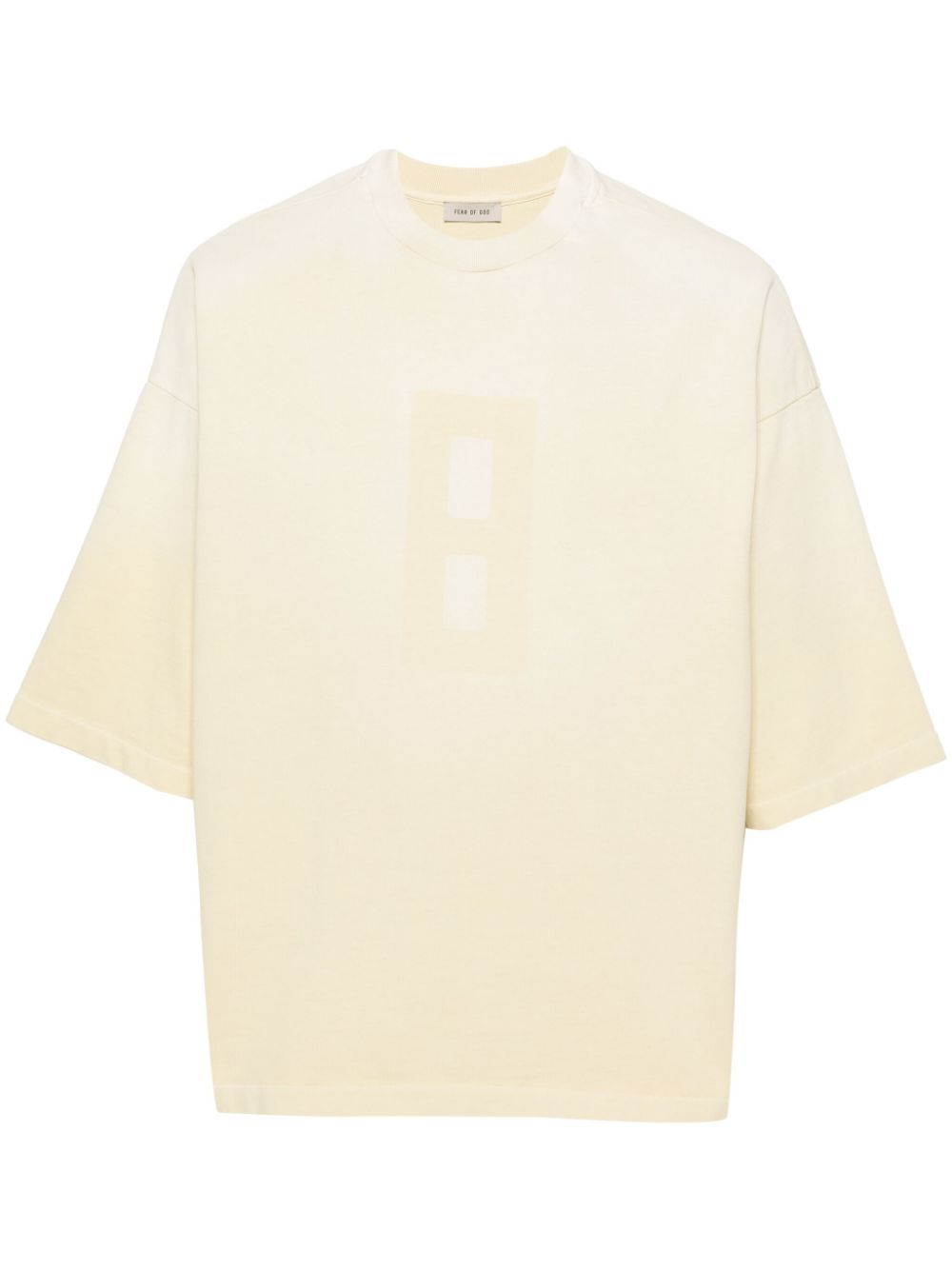 Fear Of God Airbrush 8 Number-print T-shirt In Yellow