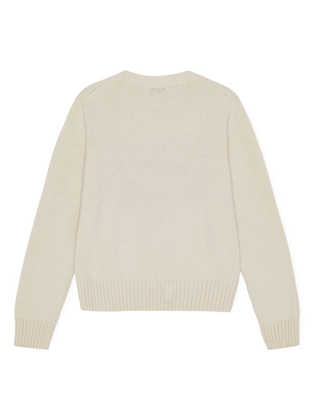 GANNI heart-intarsia jumper Women