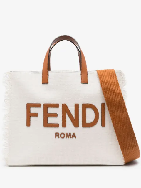 FENDI jacquard-logo canvas tote bag 
