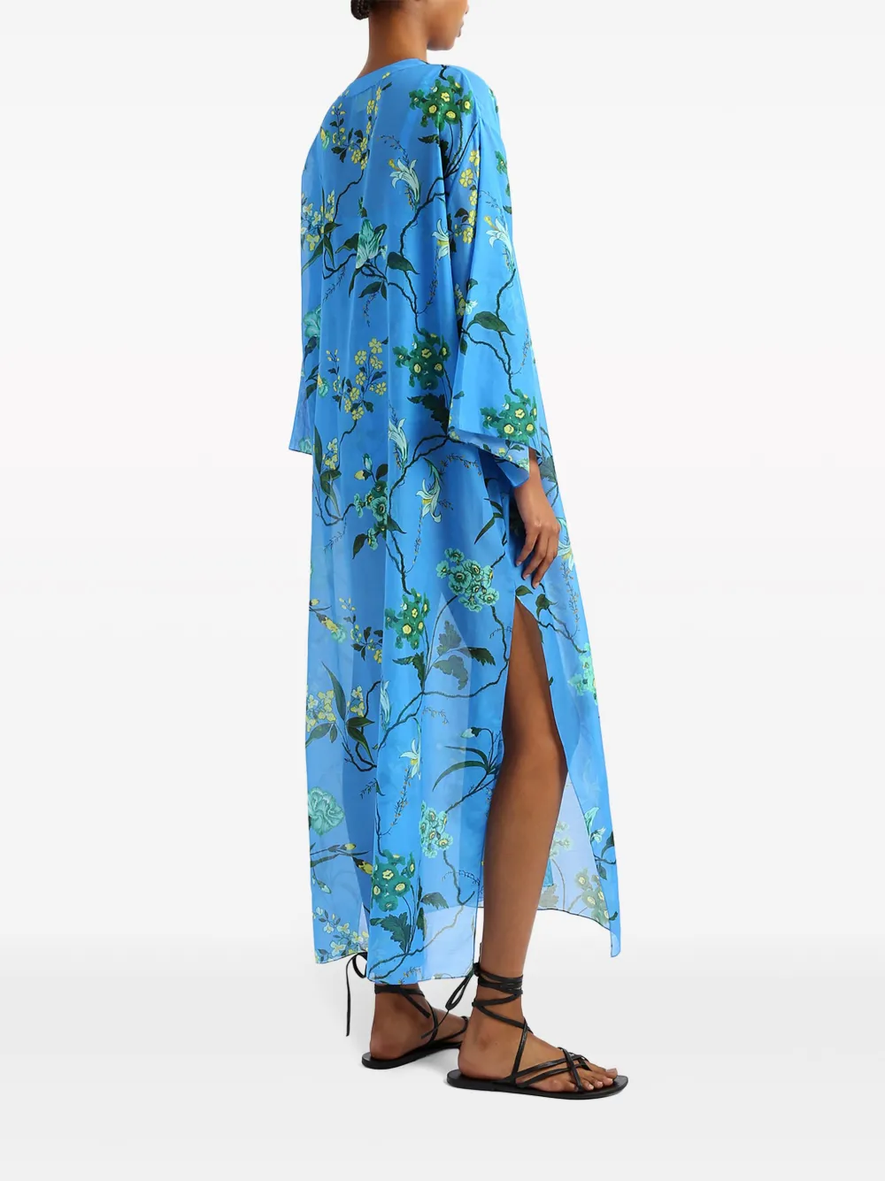 ERDEM Tuniek met bloemenprint Blauw