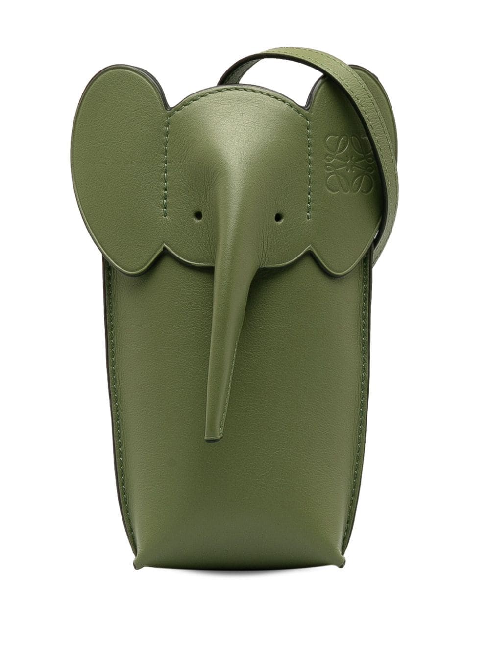 Pre-owned Loewe 2018-2023 Elephant Pocket Crossbody Bag In Green
